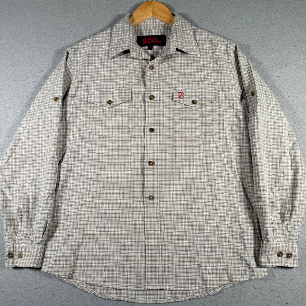 Fjallraven Plaid Long Sleeve Button Up Shirt Women's Size‎ Medium Casual Outdoor